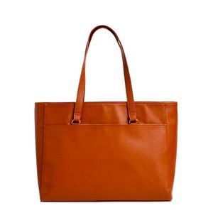 Brown oversized tote bag